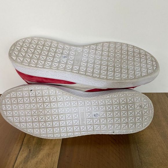 New Puma Clyde Script Sneakers Men's Size 10 Ribbon Red White 351907 - Picture 7 of 7